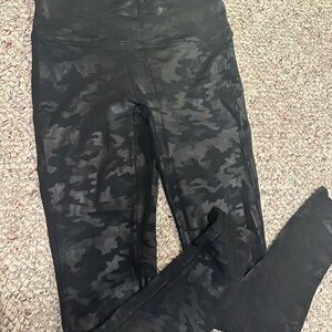 SPANX Black Leggings with Red Tag
